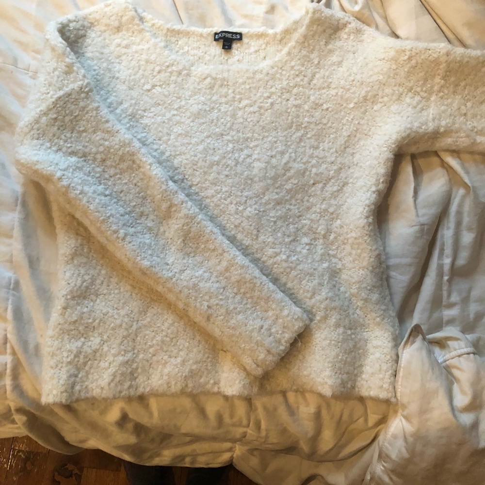 Cute white EXPRESS sweater